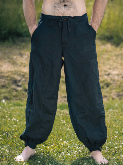 Trollfelsen Mittelalter Gewandung Ritterhose Tristan Schwarz